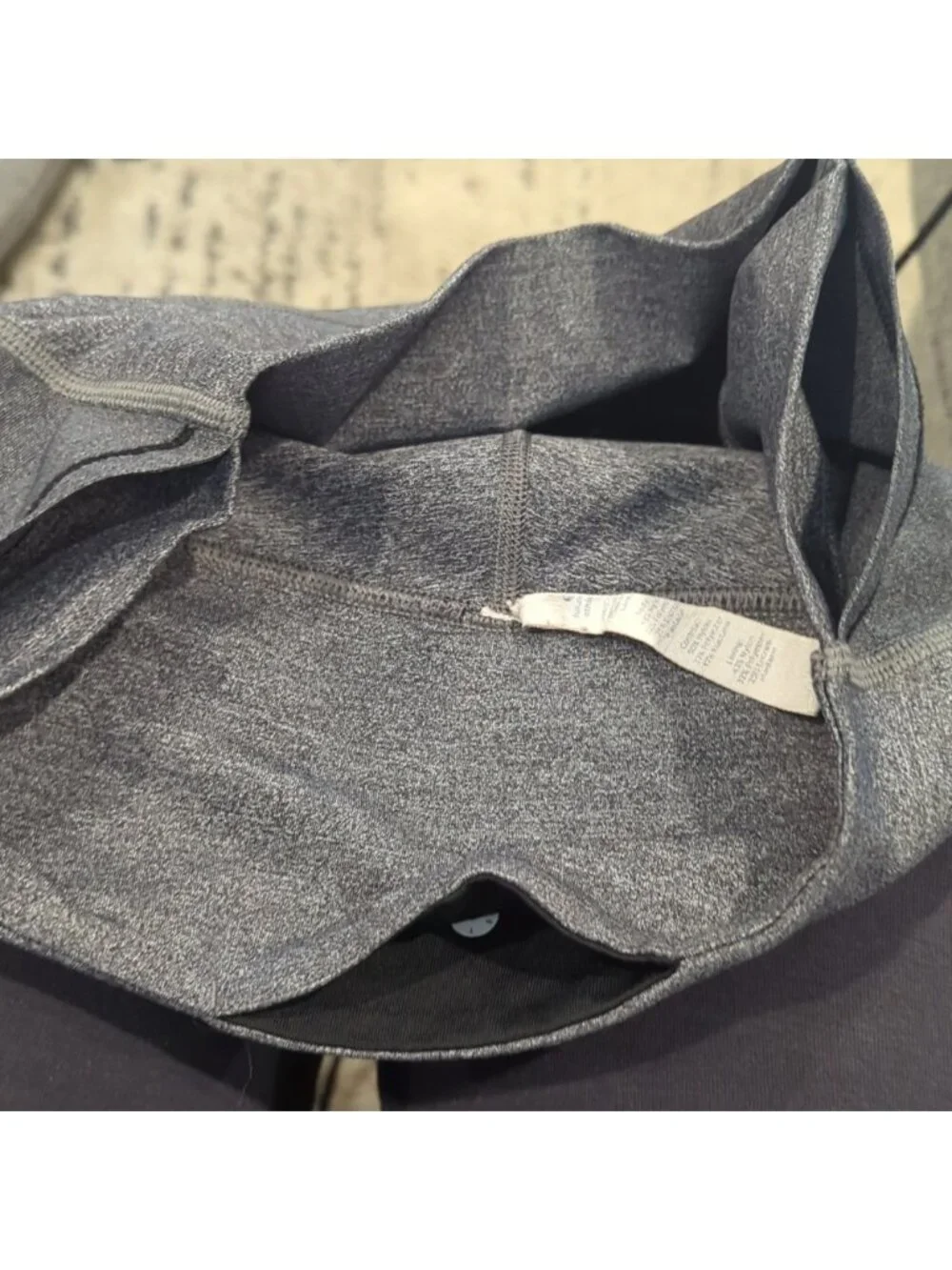 Lululemon Featherlight Tight Heathered Black